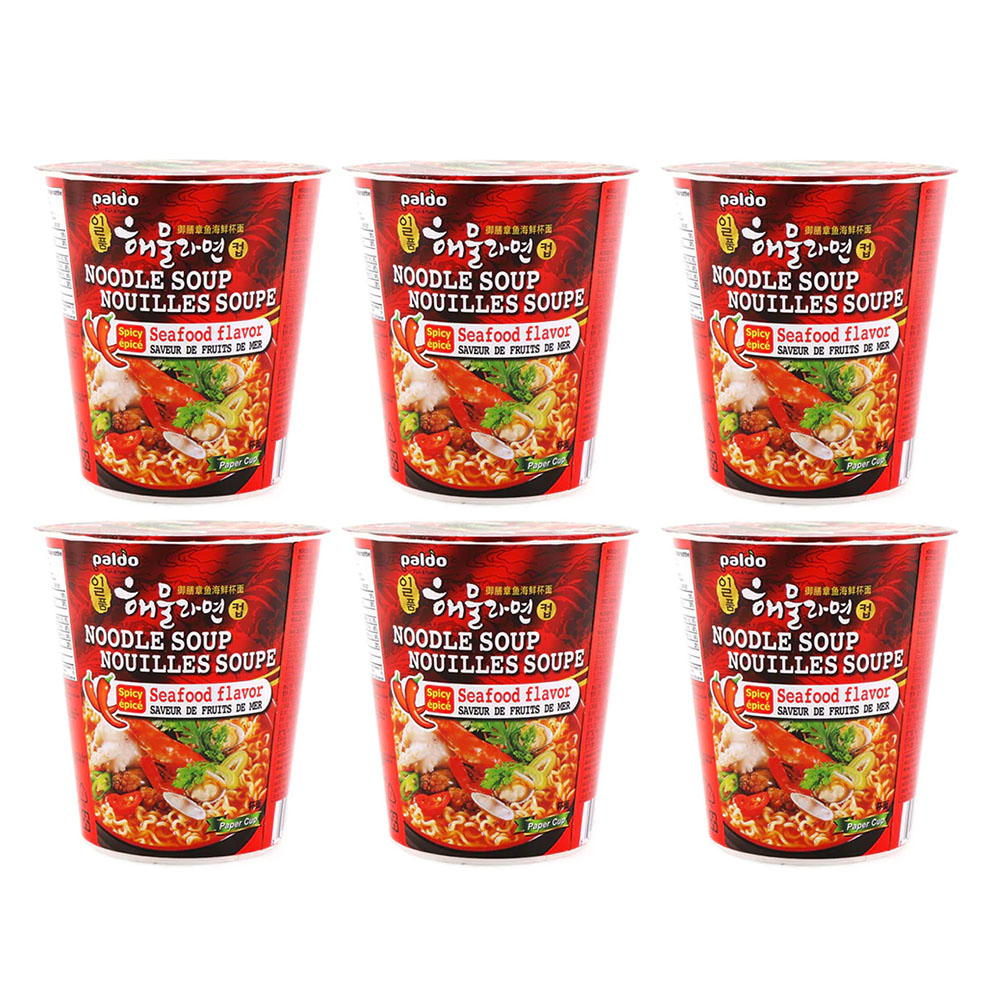 Paldo Paldo Royal Octopus Seafood Cup Noodles 65g CupX6pack