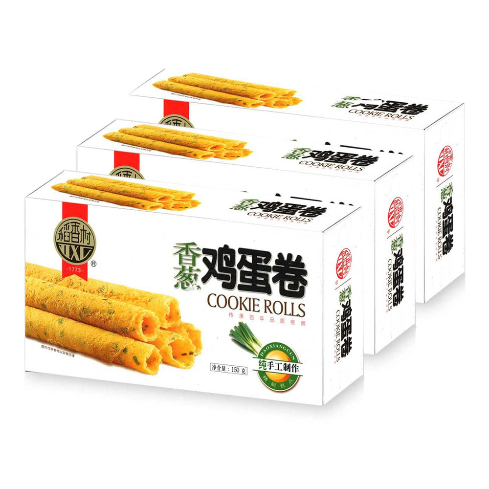 DXC Daoxiangcun Hometown Egg Rolls Scallion Flavor 150gX3Pack