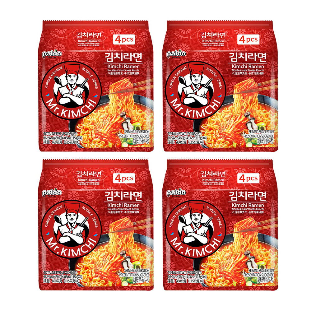 Paldo Handmade Kimchi Soup Noodle 115gX4BagsX4pack