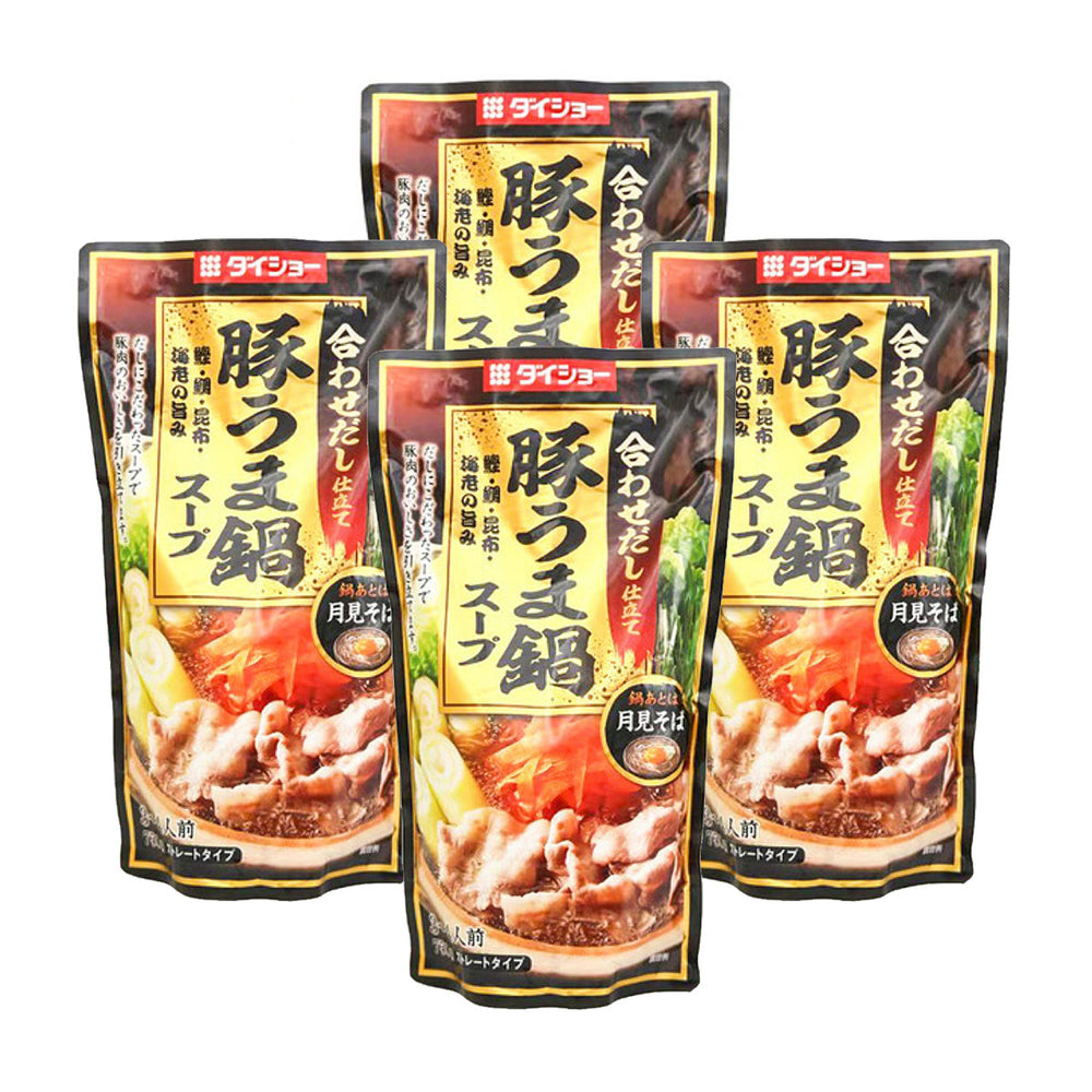 Daisho Tonkotsu Ramen Sukiyaki Hot Pot Stock 750gX4Pack