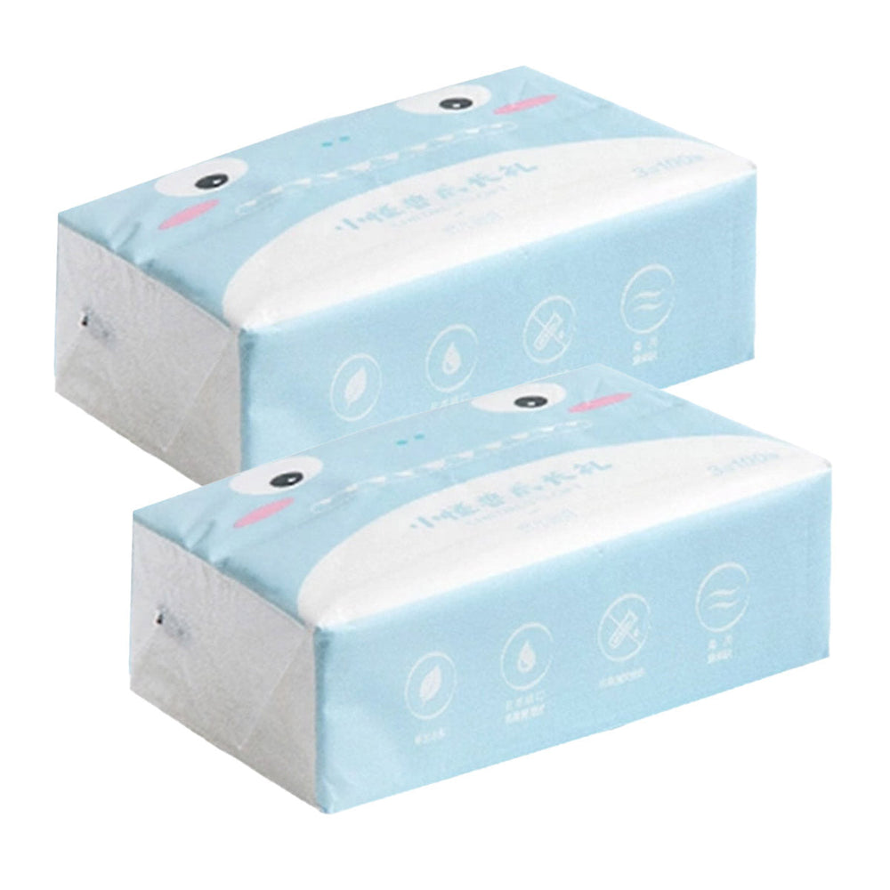 Lifease Japan Disposable Cream Facial Tissue for Sensitive Skin 100 Sheets X 2Pack
