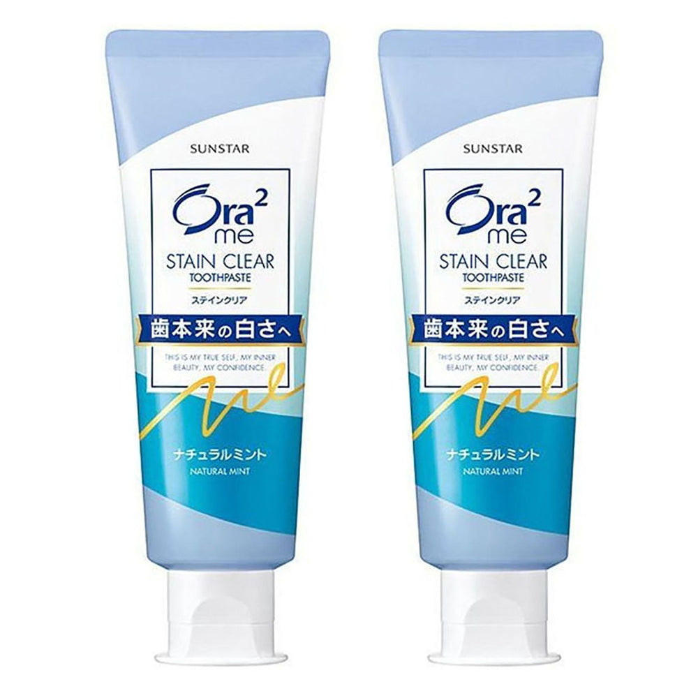 Sunstar Ora2 Stain Clear Toothpaste Mint Flavor 130g 2pack