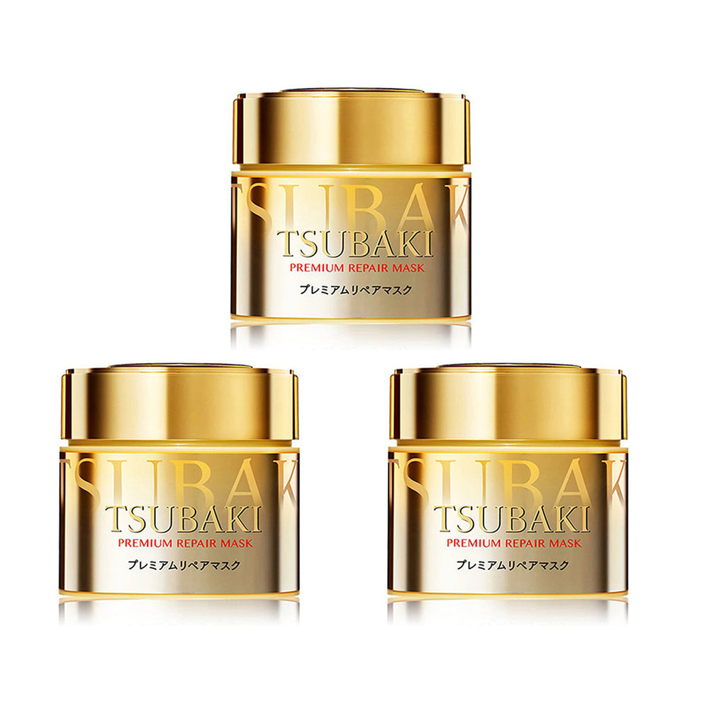 Shiseido TSUBAKI Premium Repair Hair Mask Treatment to Repair Dry or Damaged Hair 180g X3Pack