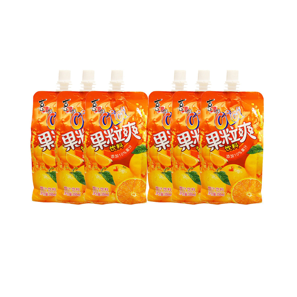 Strong Food Fruit Suck Jelly Drink Orange Flavor 350ml X6pack