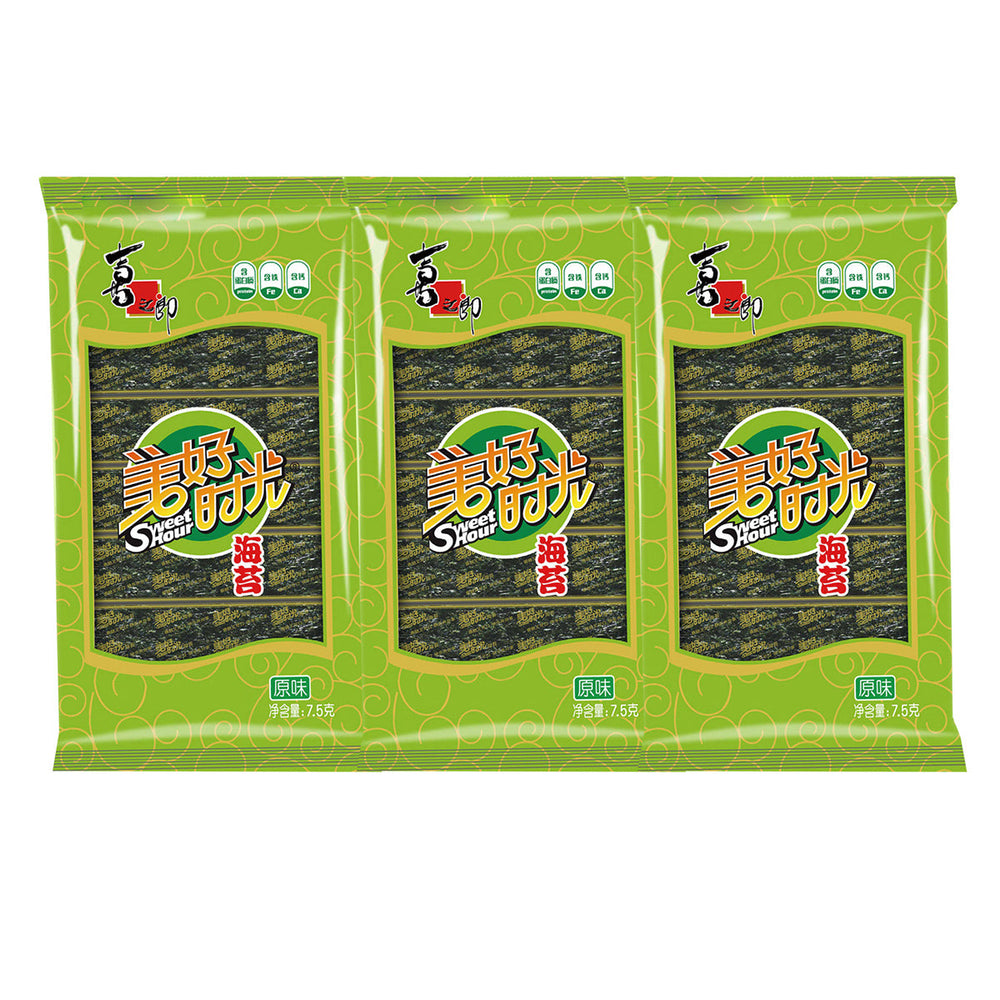 Strong Food Snack Sweet Hour Seaweed Original Flavor 7.5g X3pack