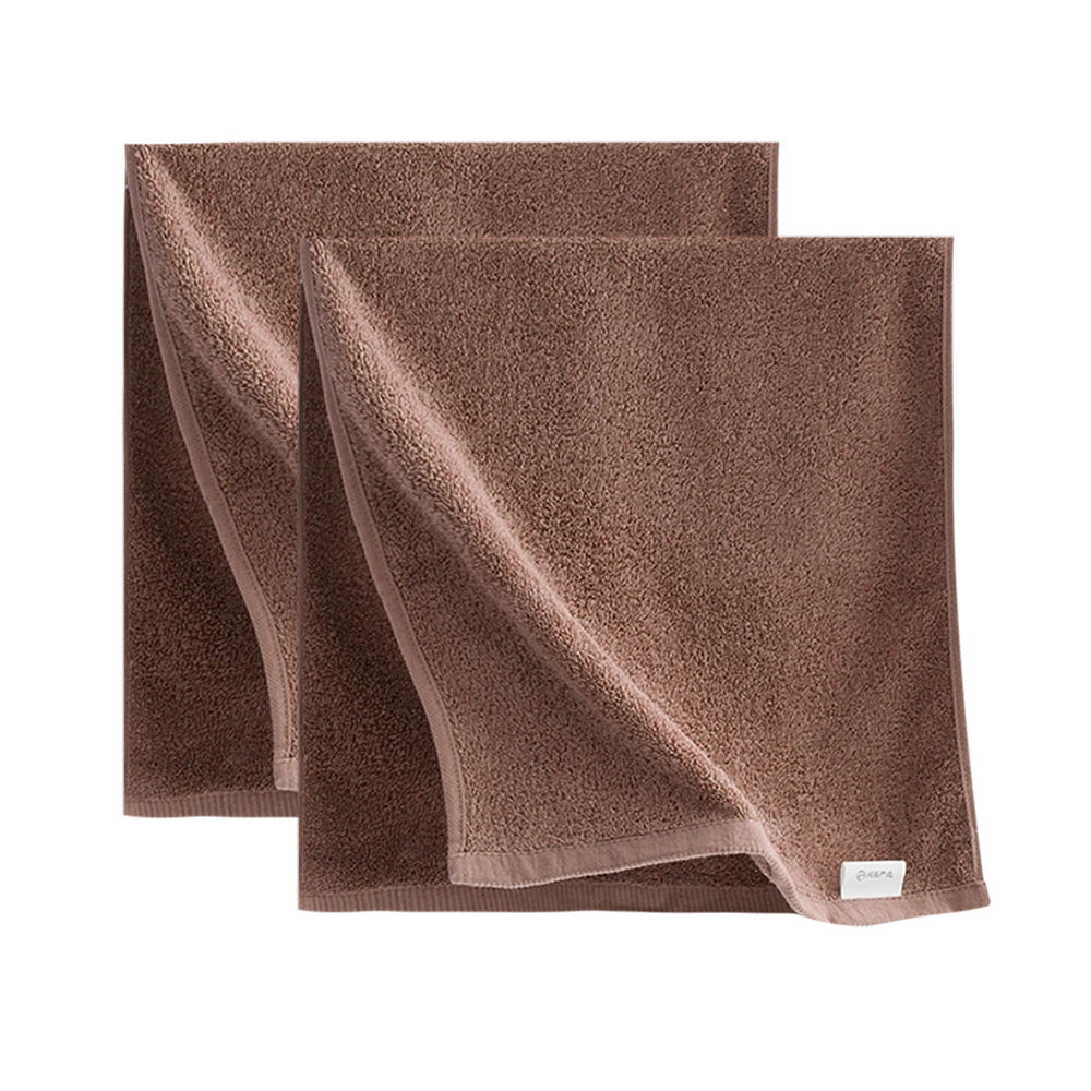 NetEase 100% Cotton Towel Beach Towel Face Towel 32x70cm Brown X 2Pack