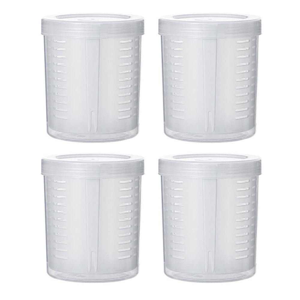 Fasola Fruit &amp; Veggie Snack Pot Airtight Fruit Storage Containers Salad Storage Cup 800ml 4Pack