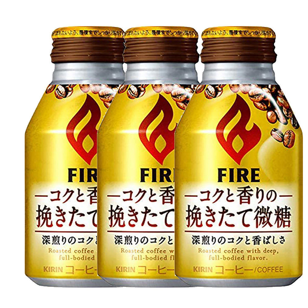 Kirin Low Sugar Roasted Coffee with Deep Full-bodied flavor 260ml X3pack