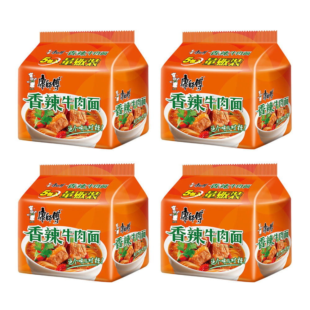 Master Kong Spicy Beef Noodle 103gX5 packsX4pack