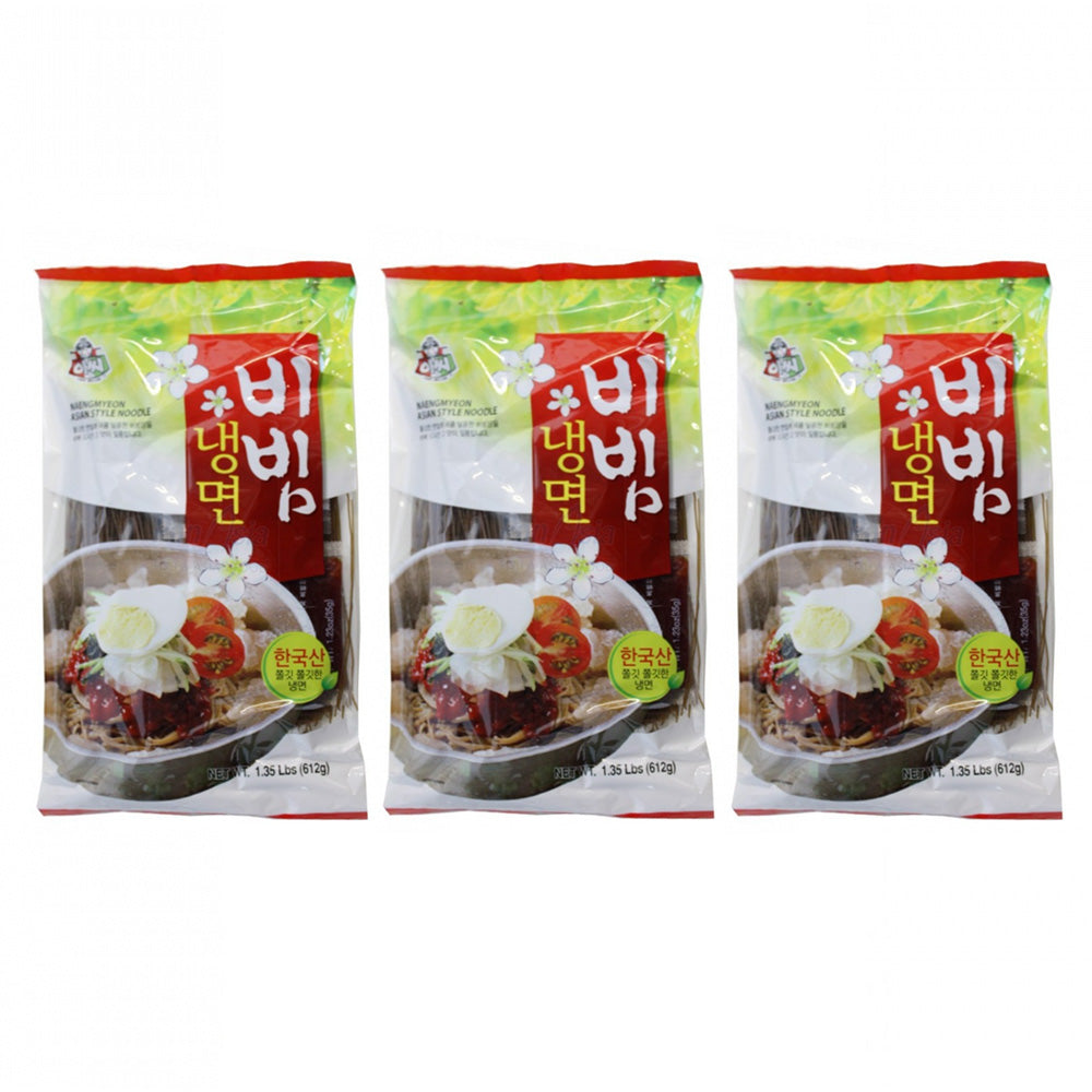 Assi Korean cold noodle mix with soup packet 612gX3pack