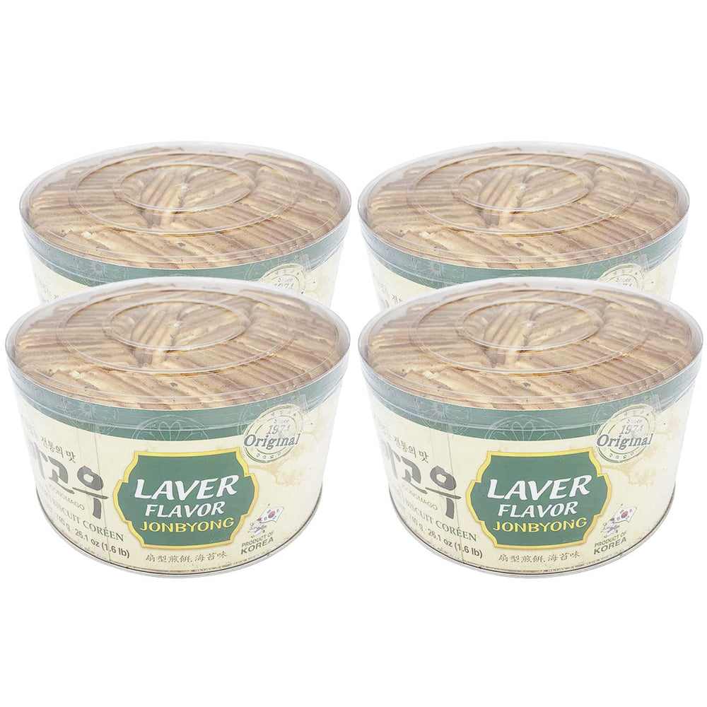 Surasang Scalloped Pancake Seaweed Laver Flavor 740gX4Pack