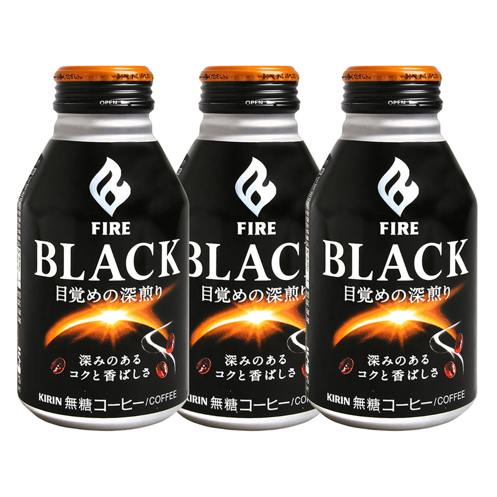 Kirin No Sugar BLACK Deep Roasted Coffee Drink 275ml X3pack