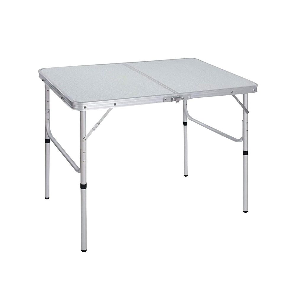 Kiliroo Folding Aluminium Camping Table Portable Outdoor Picnic Desk 90cm Silver