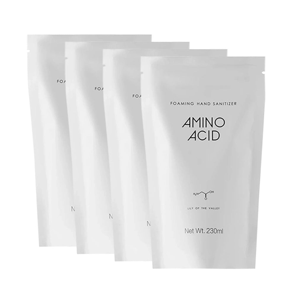 Lifease Amino Acid Foaming Antibacterial Liquid Hand Soap Refill Fresh Smell 230ml X4Pack