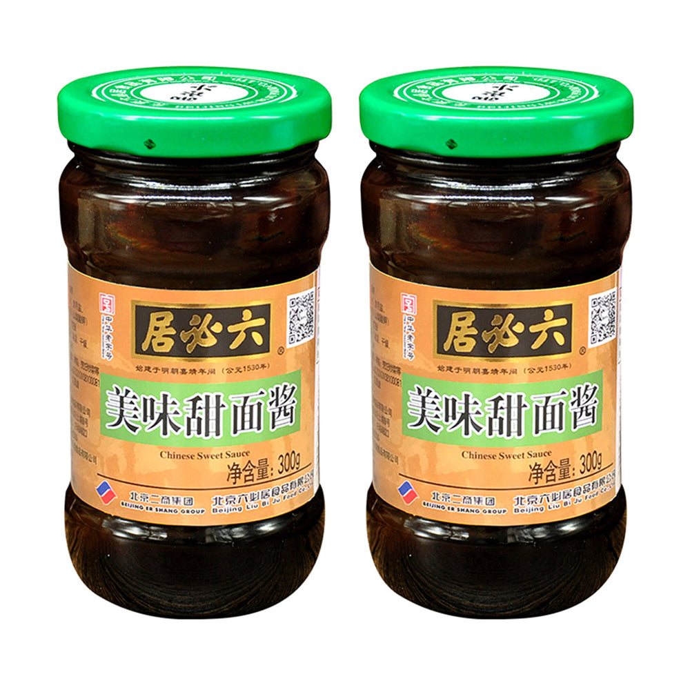 Liubiju Chinese Delicious Sweet Noodle Sauce for Mixing and Dipping 300g x 2Pack
