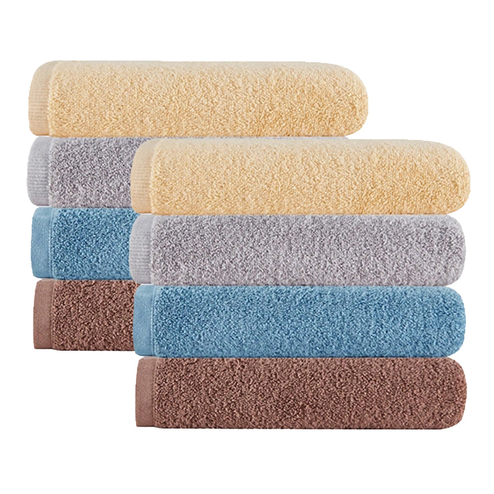 Lifease Household 100% Xinjiang Cotton Ultra-Soft Absorbent Towel for Family 4 Color Sets X 2Pack