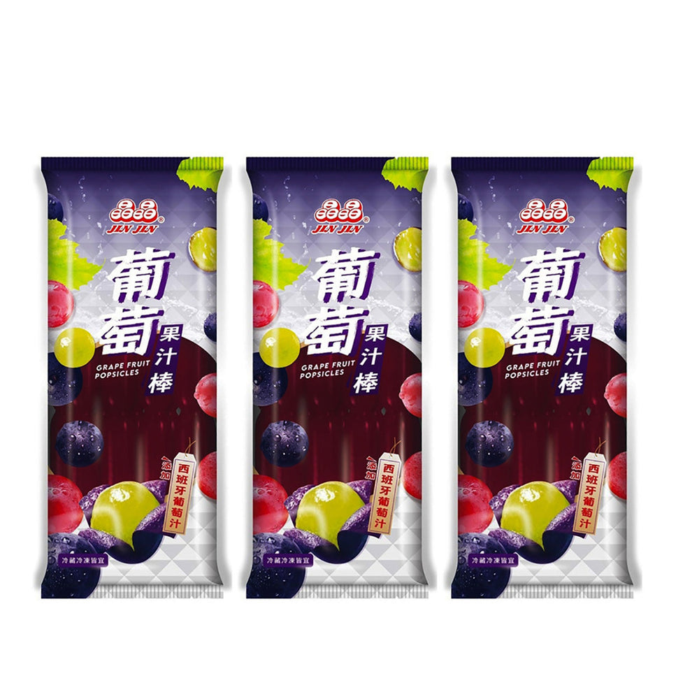 Jinjin Juice Bar Popsicles Grape Flavor 680g X3pack