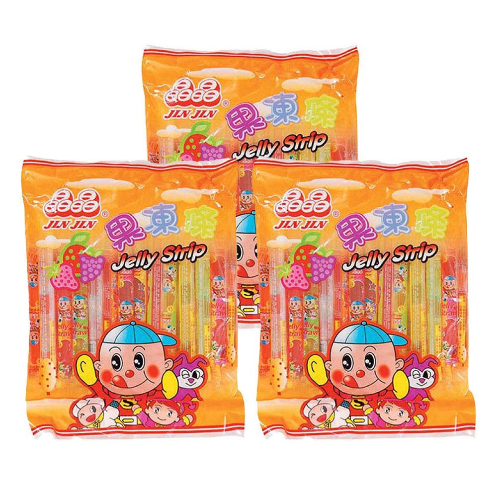 JinJin Mixed Flavor Jelly Sticks Snacks 470gX3Pack