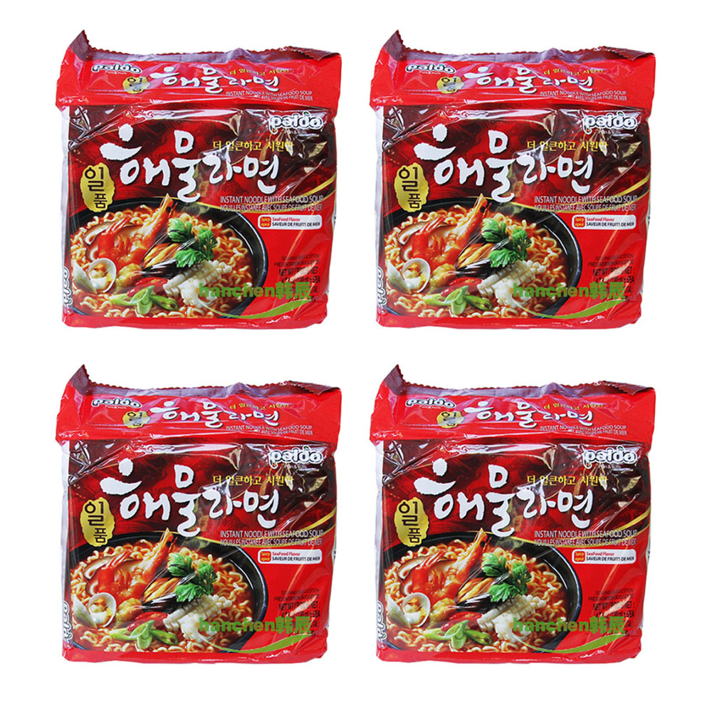 Paldo Royal Octopus Seafood Spicy Ramen 120gX5bagsX4pack