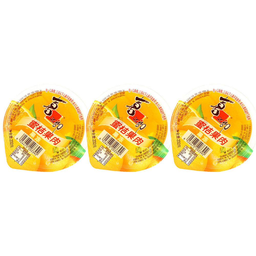 Strong Food Fruit Jelly With Mandarin Pulp 200g X3pack