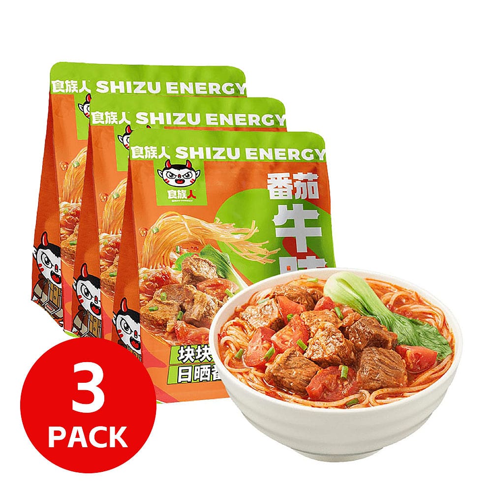 SZR Tomato Beef Flavour Instant Rice Vermicelli Noodle 242gX3pack