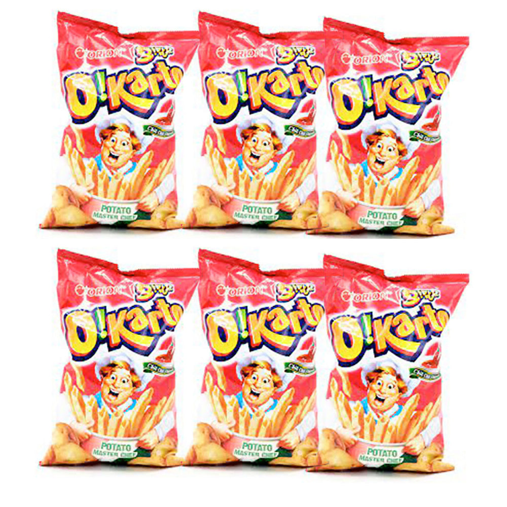 Orion Spicy Flavored  Potato Chips 115g X6Pack