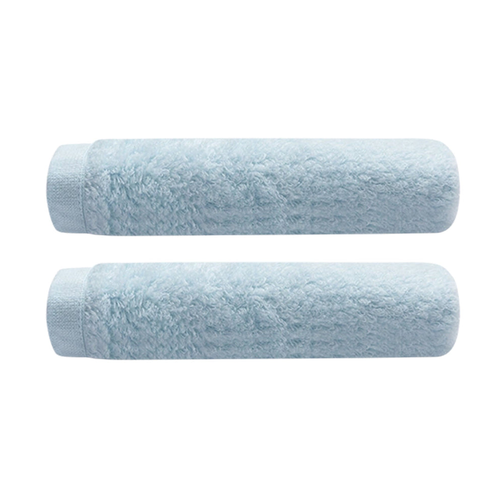 Lifease 100% Soft Cotton Towel Hand Towel for Bathroom Blue X 2Pack