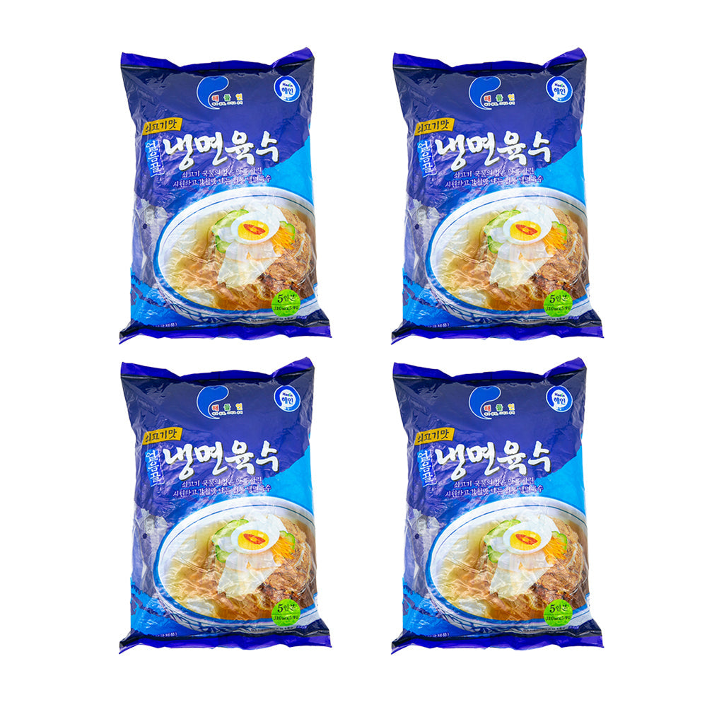 Haein Korean Cold Noodle Soup Base 310mlX5BagsX4pack