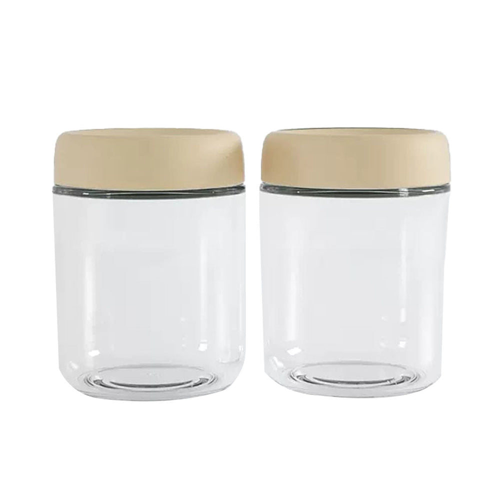 Robo PRO sealed Kitchen Storage Cans Food Storage Containers for Biscuit Candy Jam Yellow450ml 2pcs