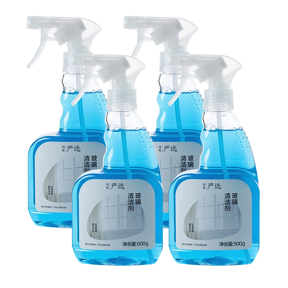 Lifease Mold-Resistant Antibacterial Glass Mirror Tap Spray Cleaner 500g X4Pack
