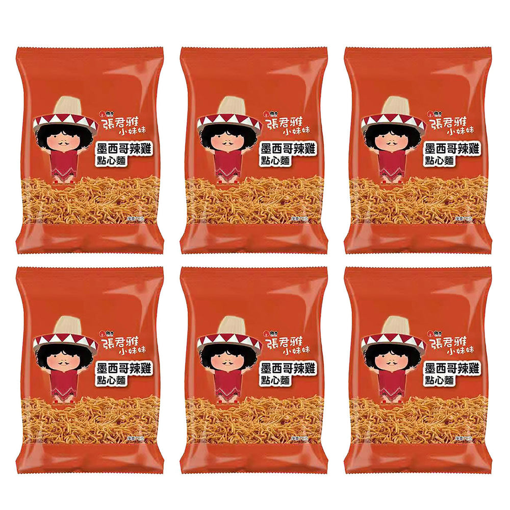 Zhang Junya Mexican Spicy Chicken Instant Noodles 78g X6Pack