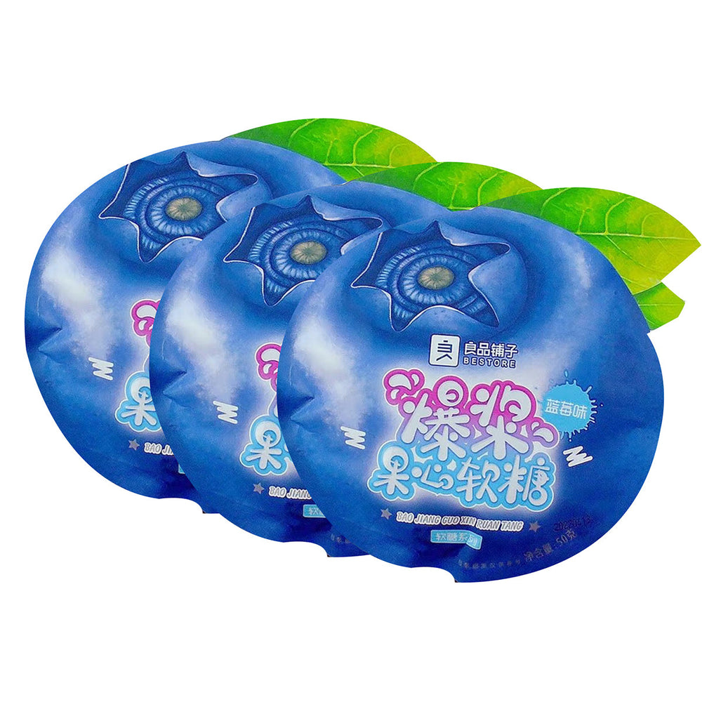 Bestore Jelly Candy Blueberry Flavor 50g X3pack