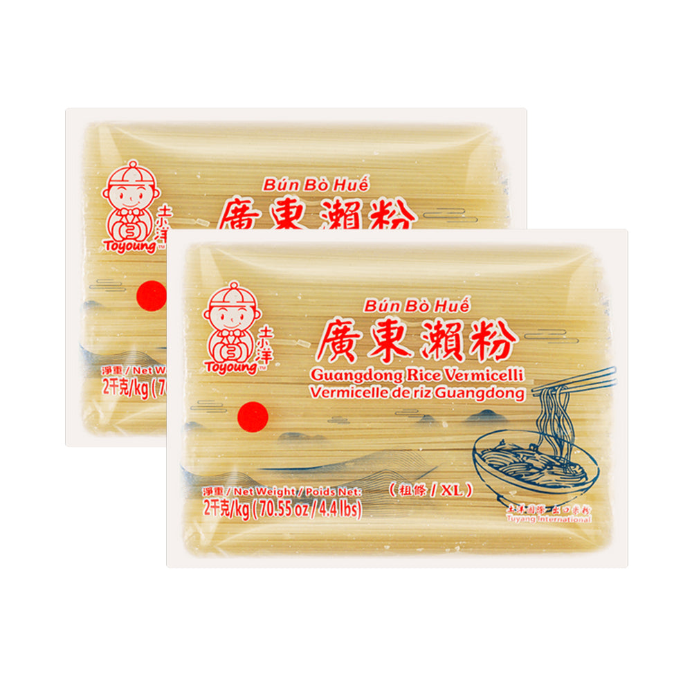 TOYOUNG Guangdong Rice Vermicelli Noodles 2kgX2Pack