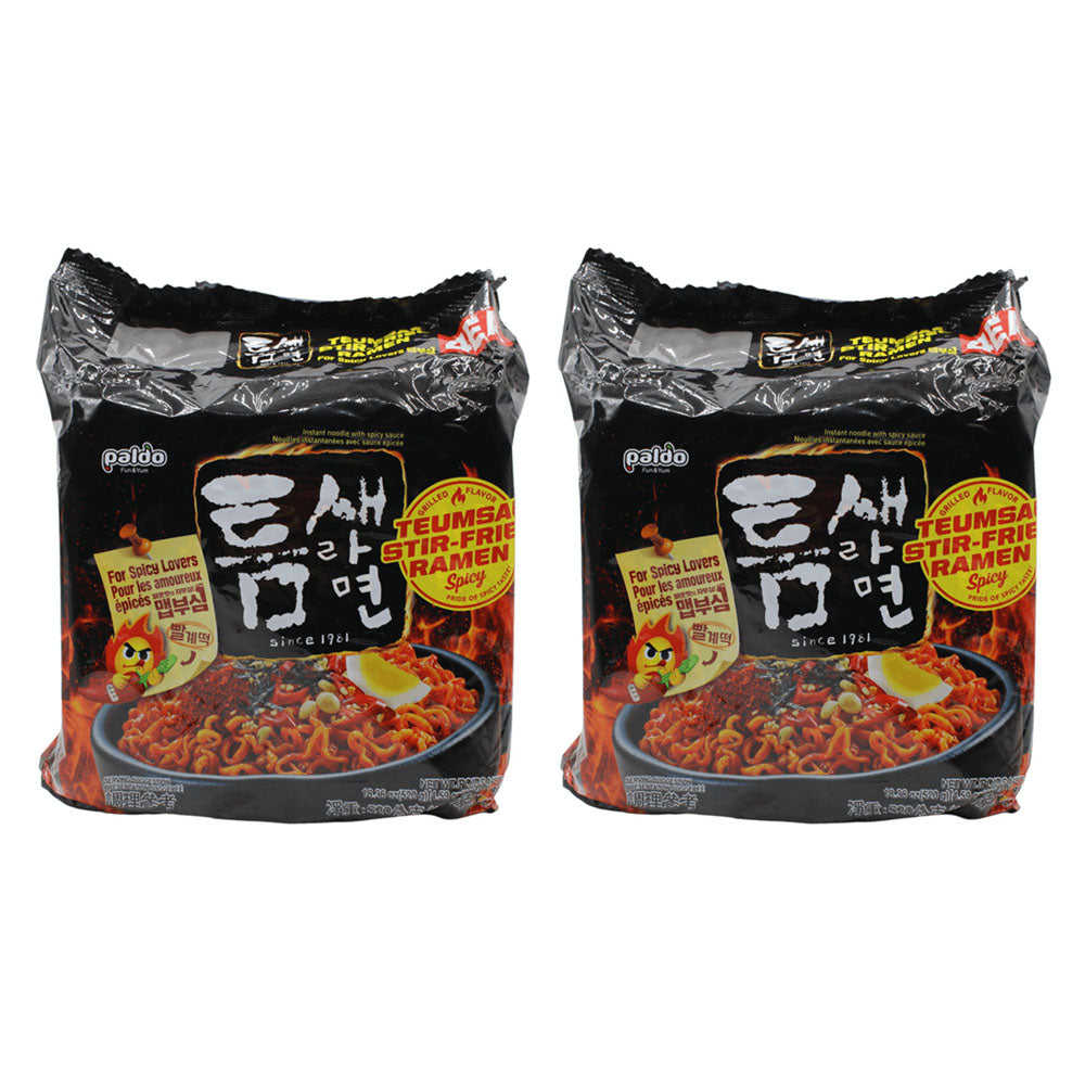 Paldo Mr Hachido Korea Fried Kimchi Ramen with Roasted Flavor 130gX4bag Packx2pack