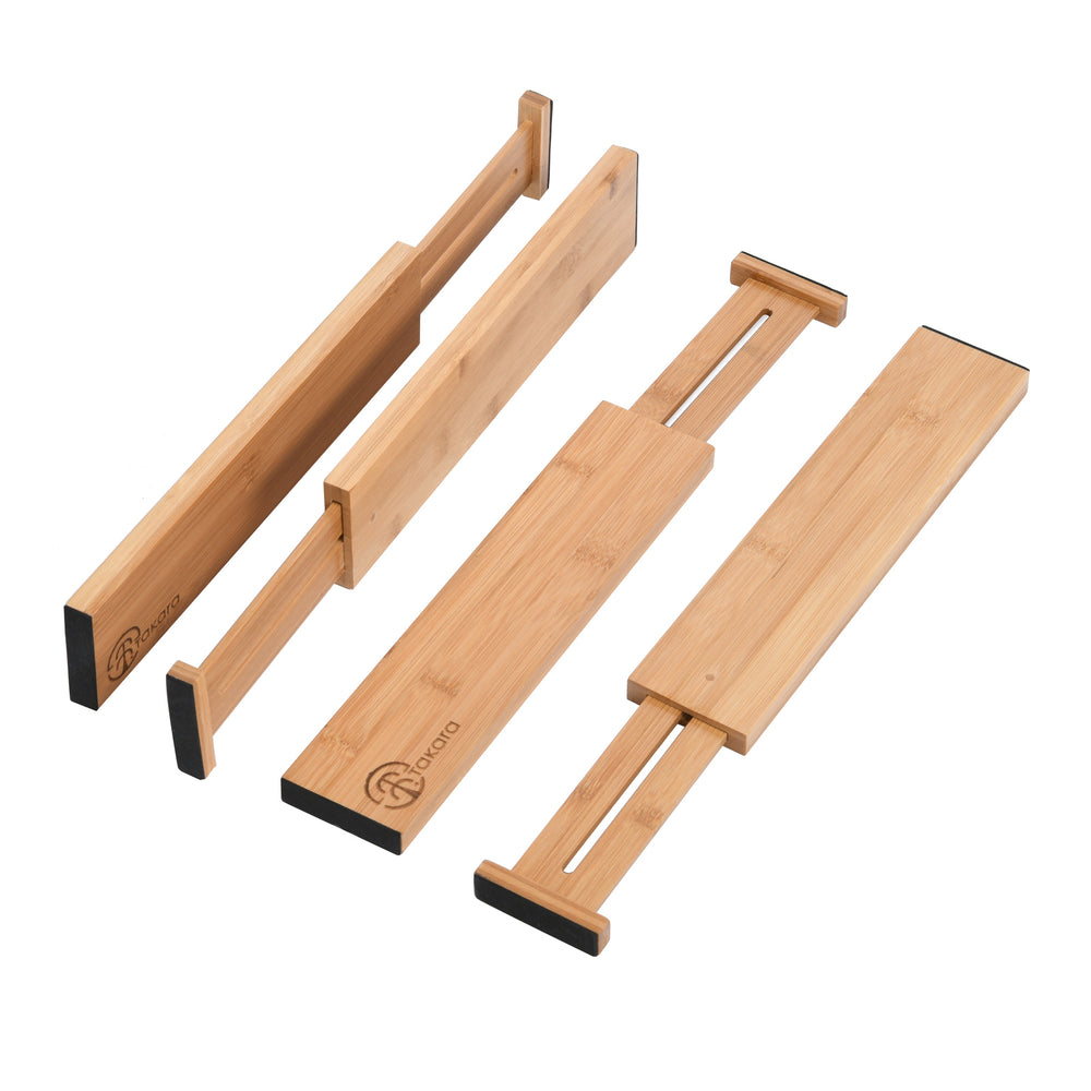 TAKARA Expandable Drawer Dividers Set-of-4 Small 31-44x6.5x1.6cm