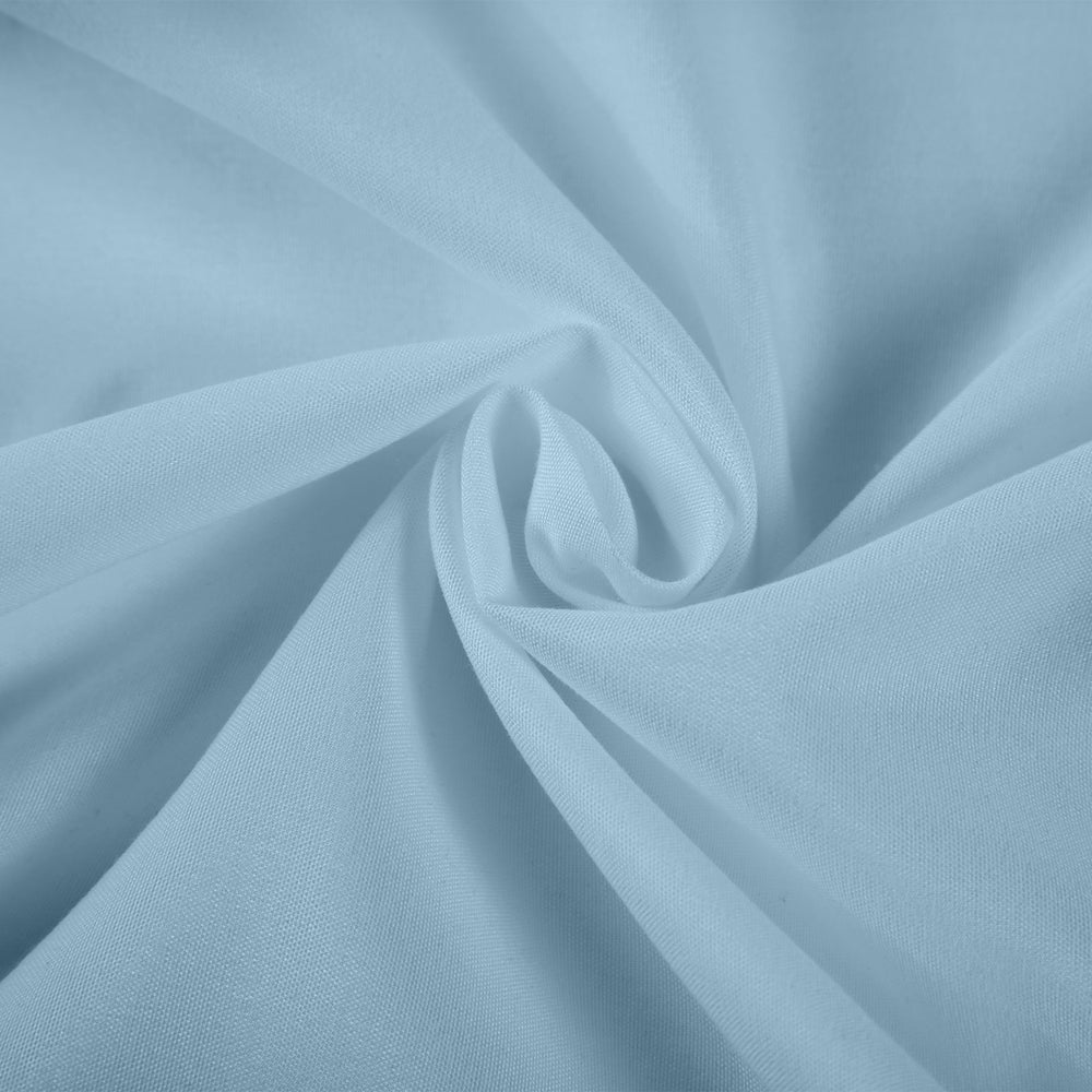Royal Comfort 1200 Thread Count Sheet Set 4 Piece Ultra Soft Satin Weave Finish Double Sky Blue