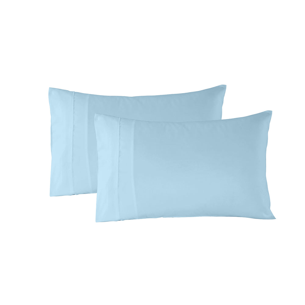 Royal Comfort 1200 Thread Count Sheet Set 4 Piece Ultra Soft Satin Weave Finish King Sky Blue