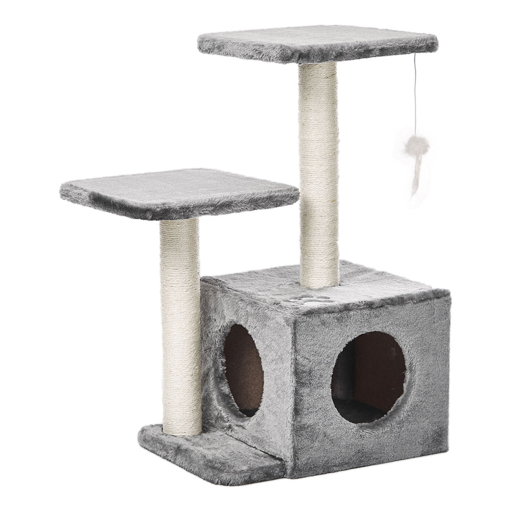 M-Pets 70cm Ranak Pet/Cat Tree Tower Grey &amp; Beige