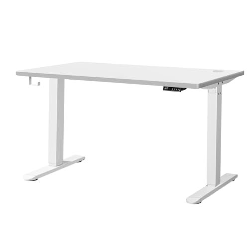 Oikiture Standing Desk Height Adjustable Motorised Electric Sit Stand Table 140cm