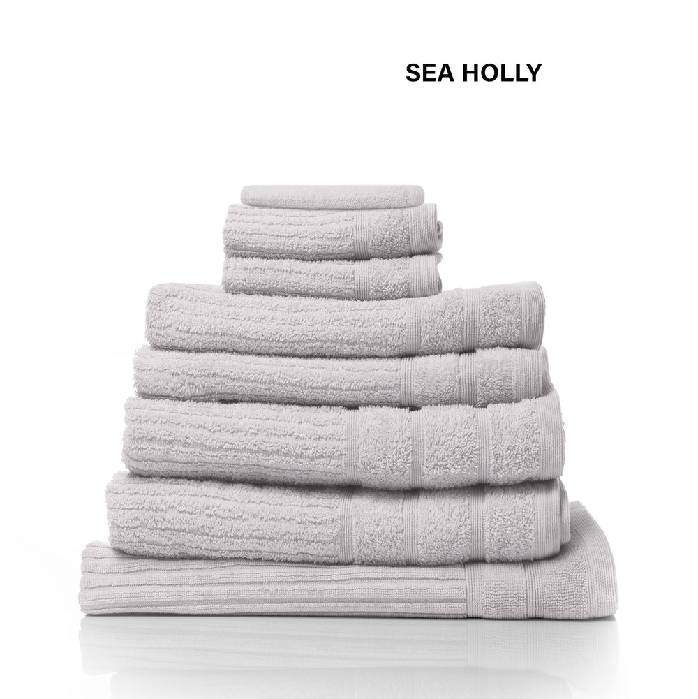 Royal Comfort Eden Cotton 600GSM Luxury Bath Towels Set 8 Piece Holly