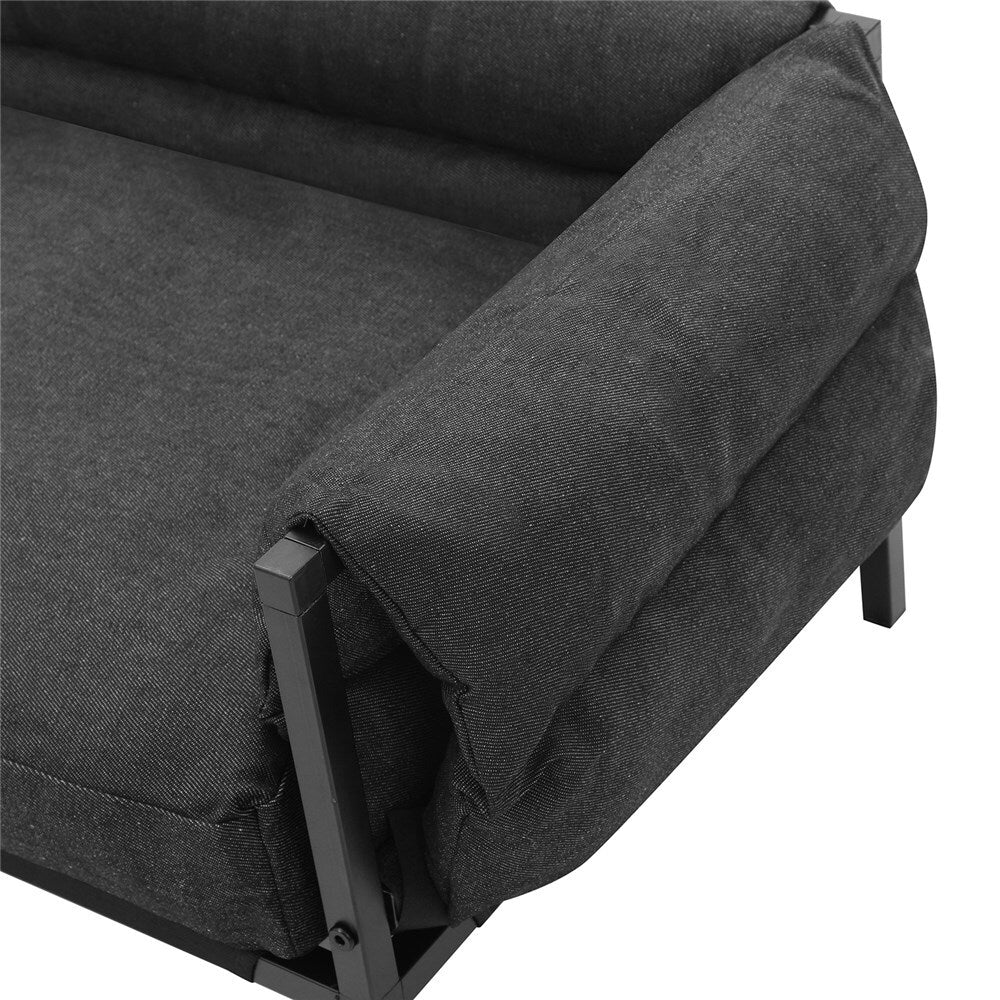 Paws &amp; Claws Elevated Sofa Pet Bed Medium 64.5x49cm - Grey Denim