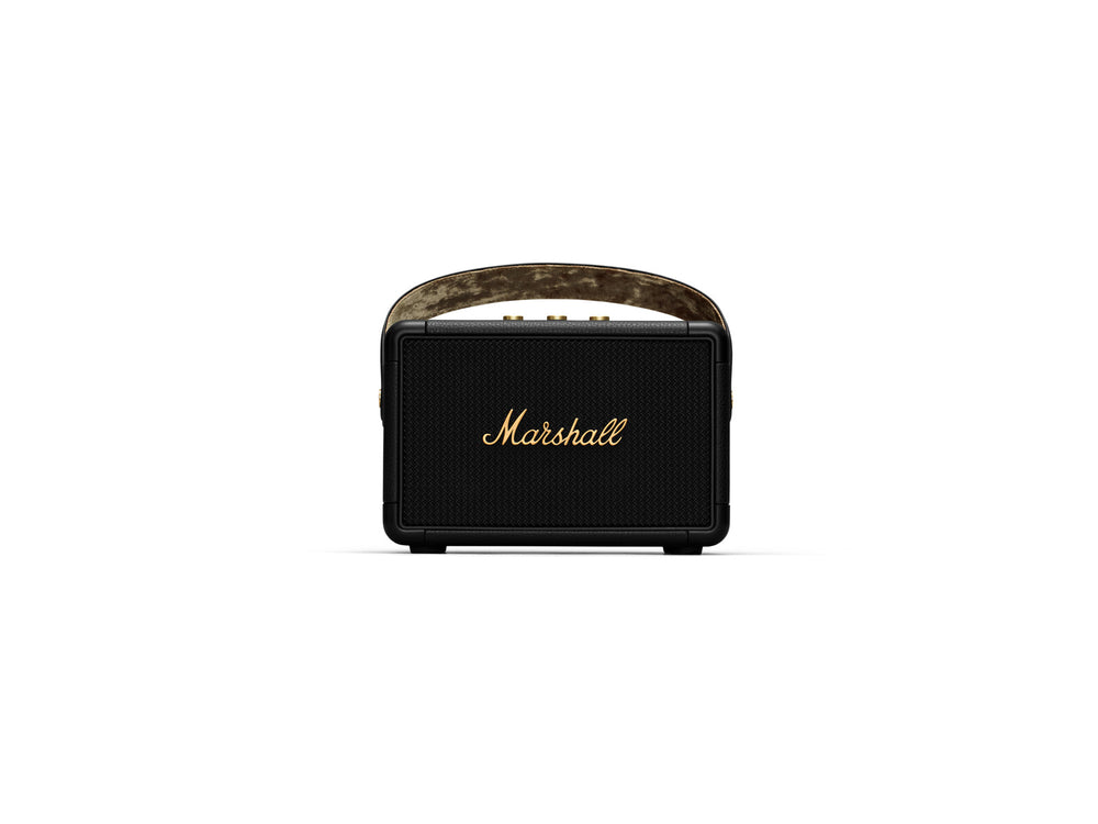 Marshall Kilburn II Portable Bluetooth Speakers For Phones - Black &amp; Brass