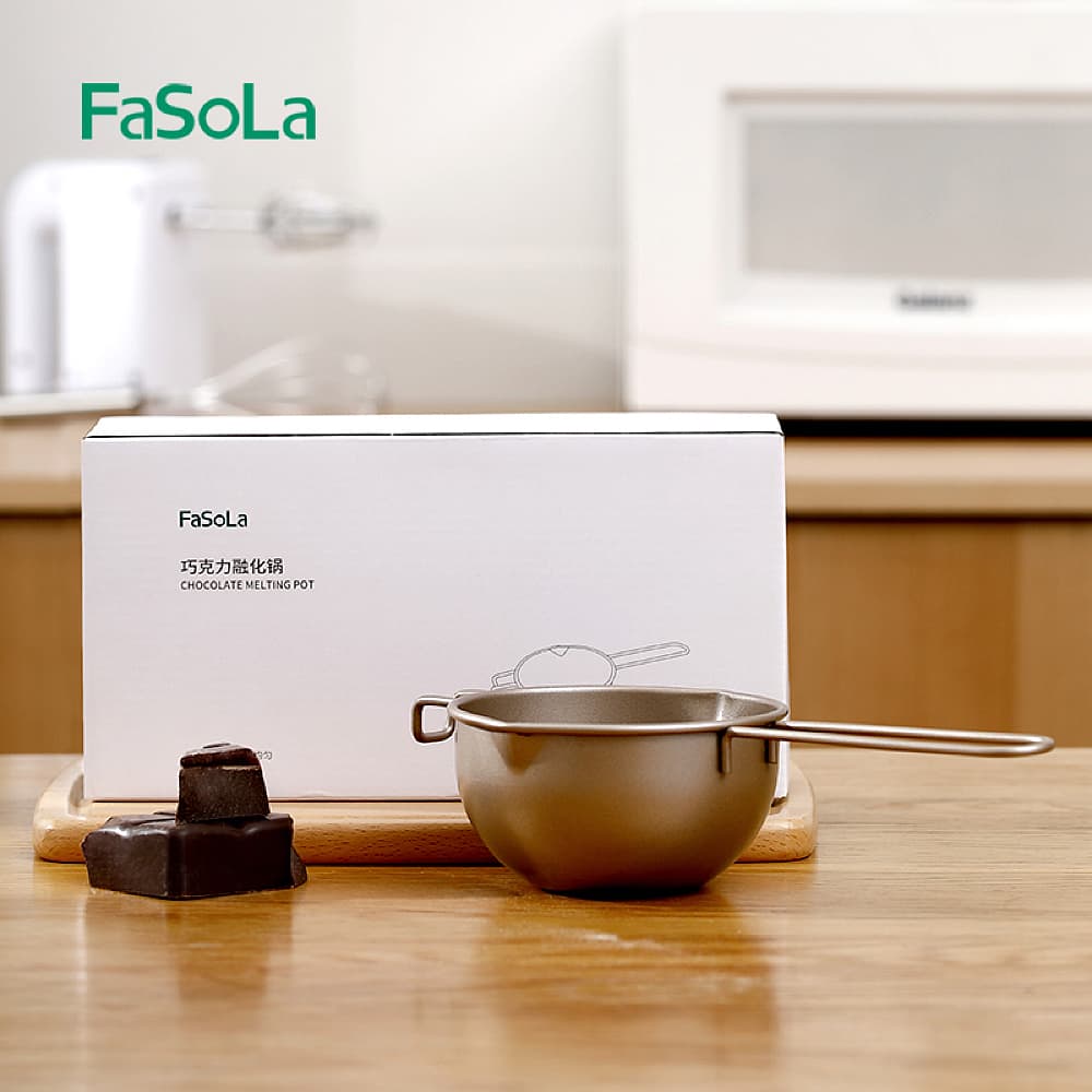 Fasola Stainless Steel Double Boiler Pot for Melting Chocolate, Candy and Candle Making 25.7x12x6cm