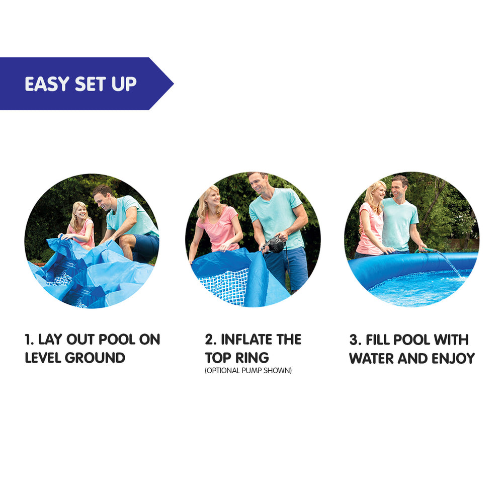 Intex 28122AU Easy Set Above Ground Swimming Pool 3.05m x 76cm with Pump