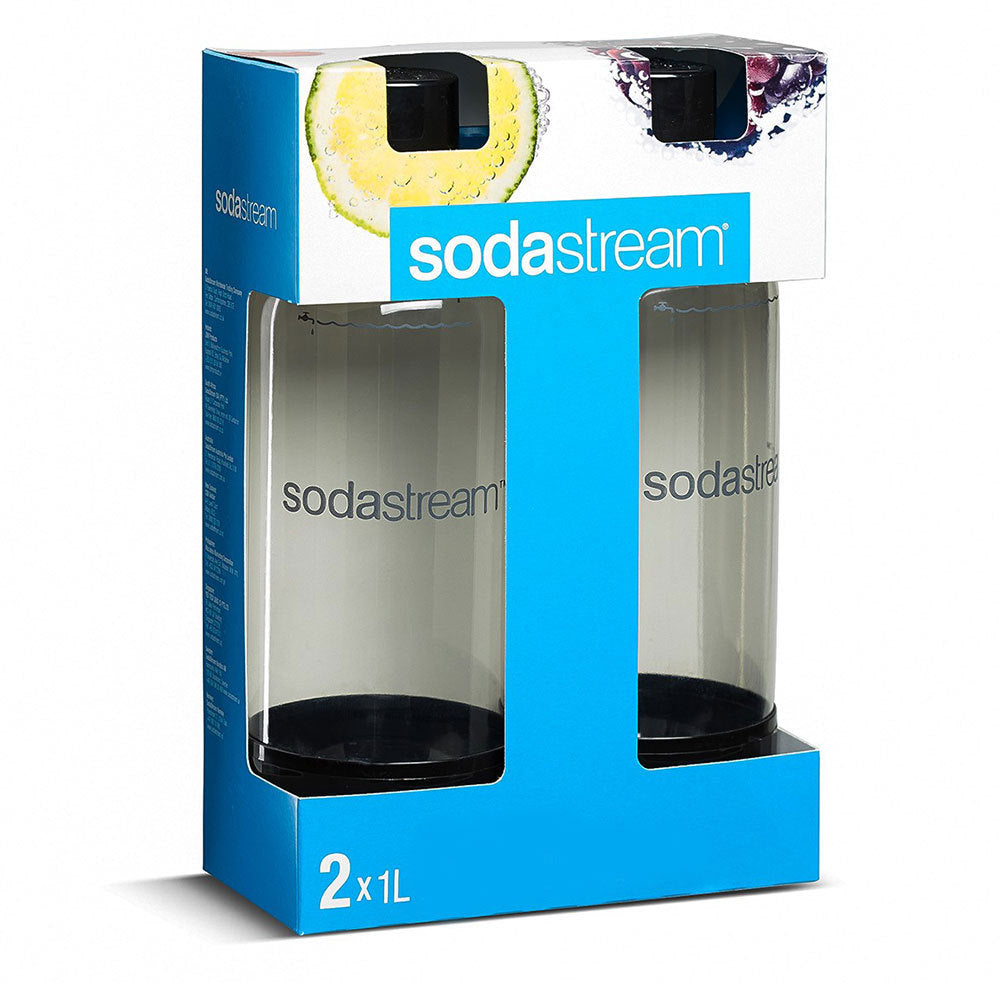 2x 1L SodaStream Carbonating Bottles (Twin Pack)