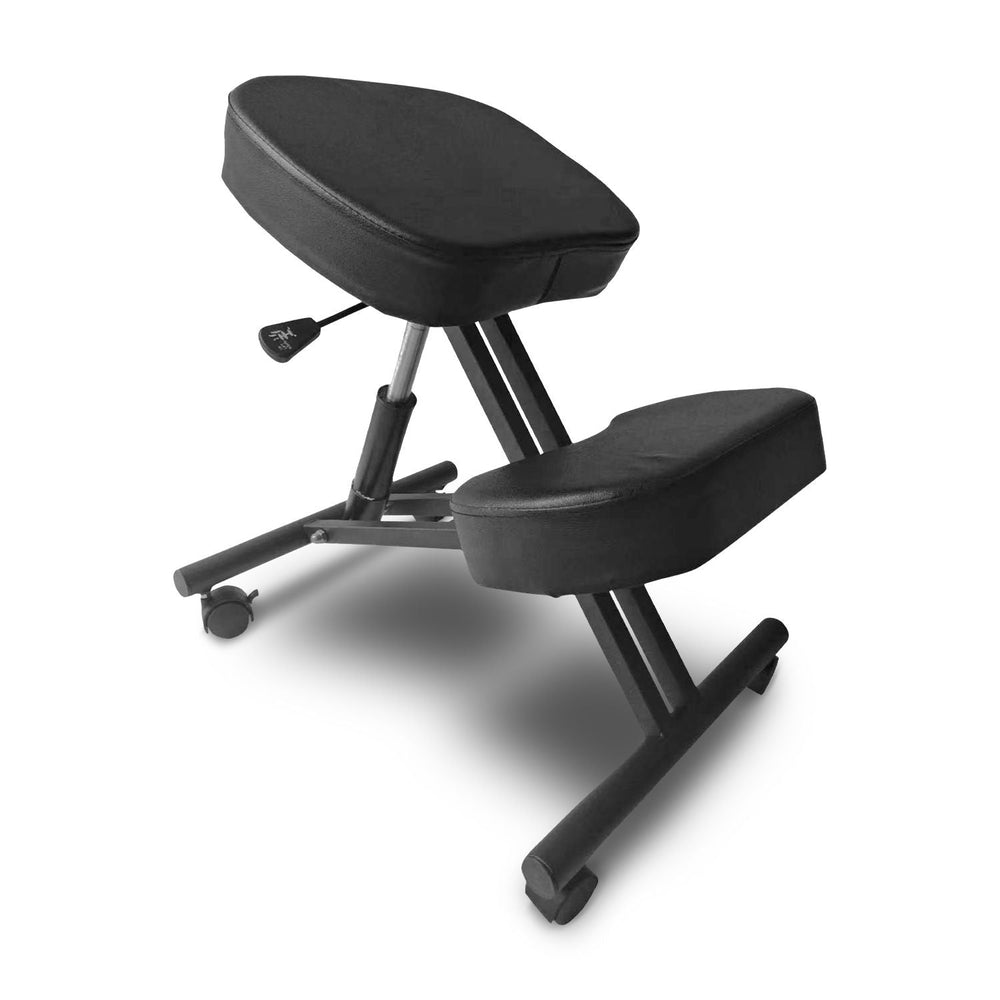 EKKIO Adjustable Ergonomic Kneeling Chair Stretch Stress Knee Office Seat Black