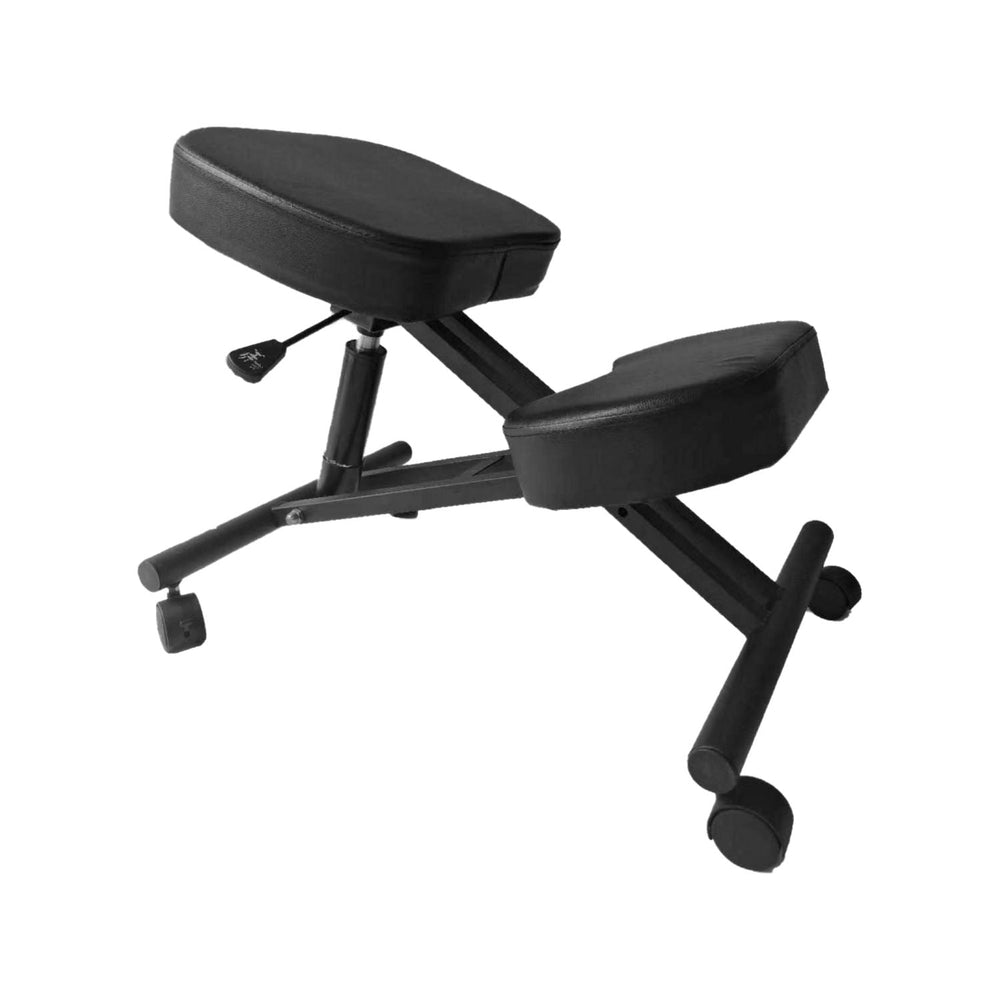 EKKIO Adjustable Ergonomic Kneeling Chair Stretch Stress Knee Office Seat Black