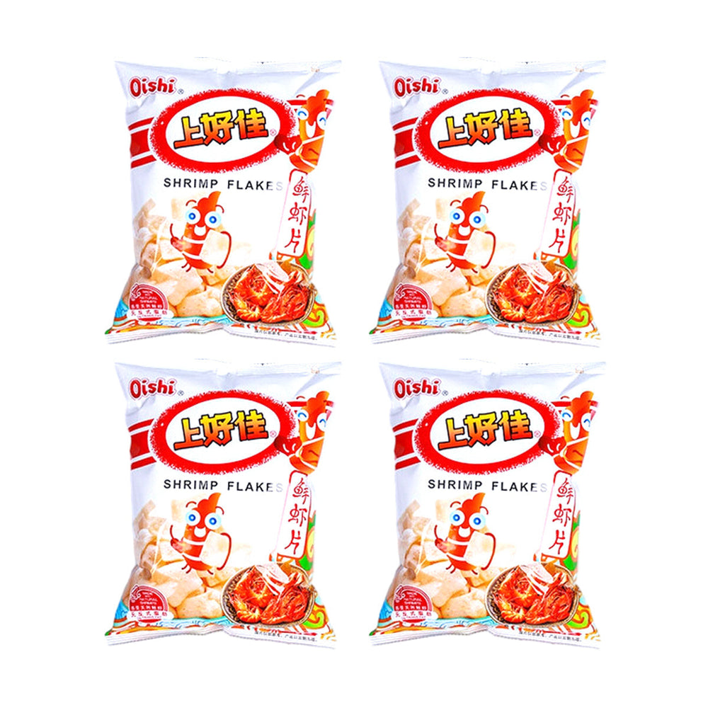 Oishi Fresh Shrimp Flavor Chips 80gX4Pack