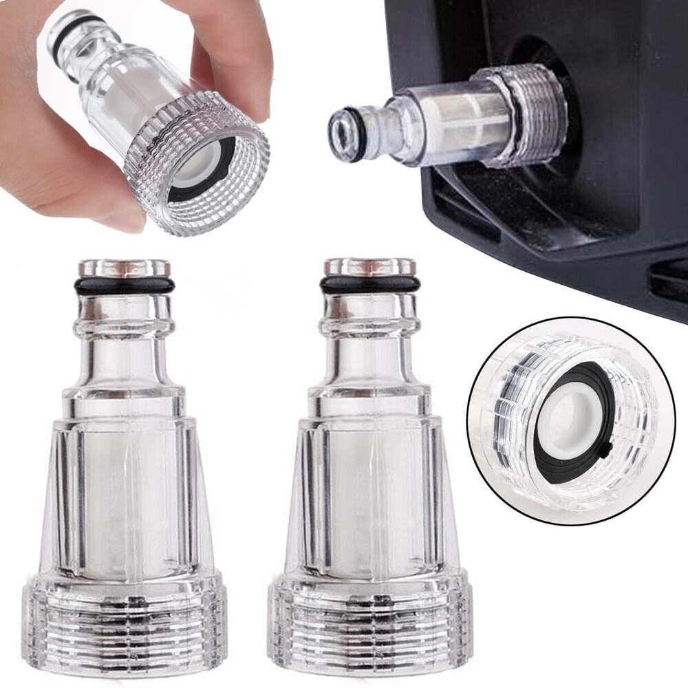 2 Pieces High-Pressure Car Clean Washer Water Filter Connection Fitting Tool Set