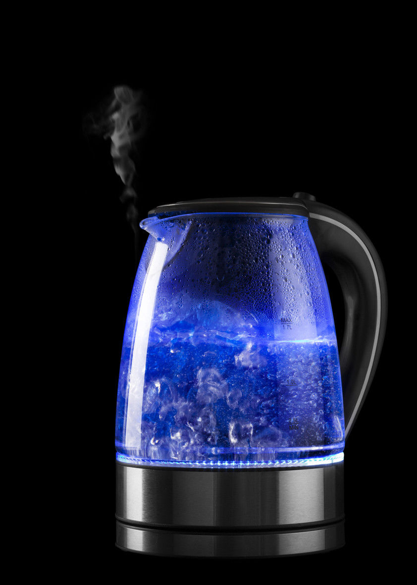 Pursonic Glass Kettle Electric LED Light Kitchen Water Jug Stainless Steel 1.7 Litre Blue LED